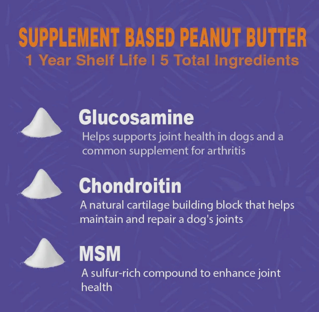 8oz Senior Dog Peanut Butter
Squeeze Pack