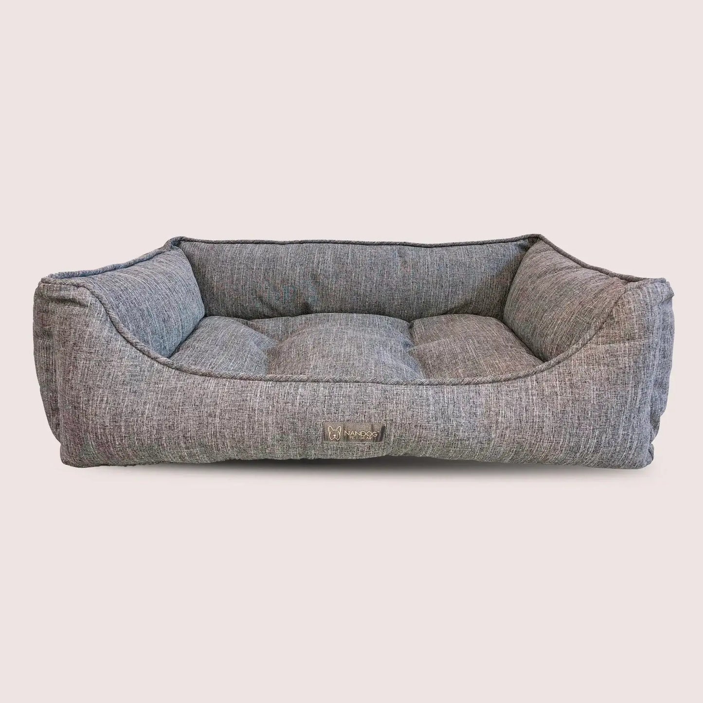Poplin Large Reversible Dog Bed -GRAY