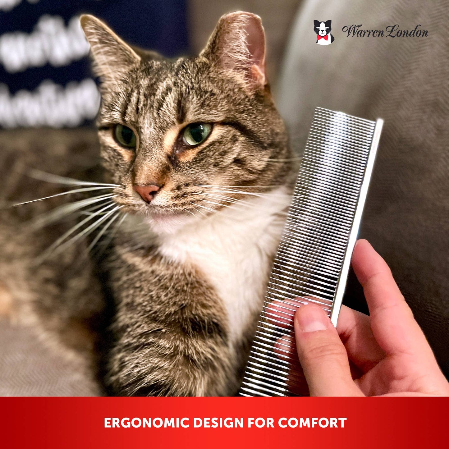 Cool Cat Comb - 7.5" Everyday Copper Grooming Tool
