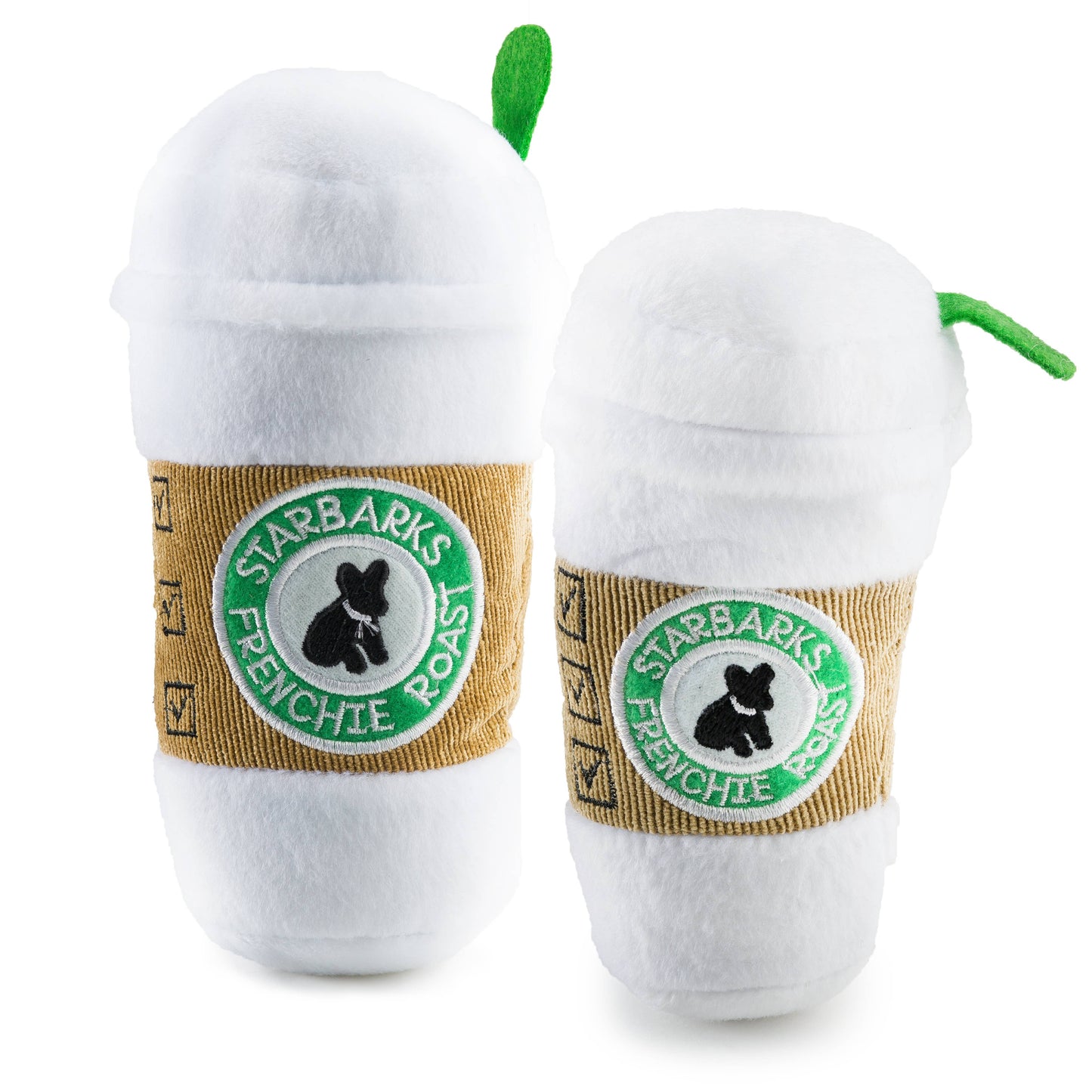 🐾🤎Starbarks Coffee Cup W/ Lid Squeaker Dog Toy