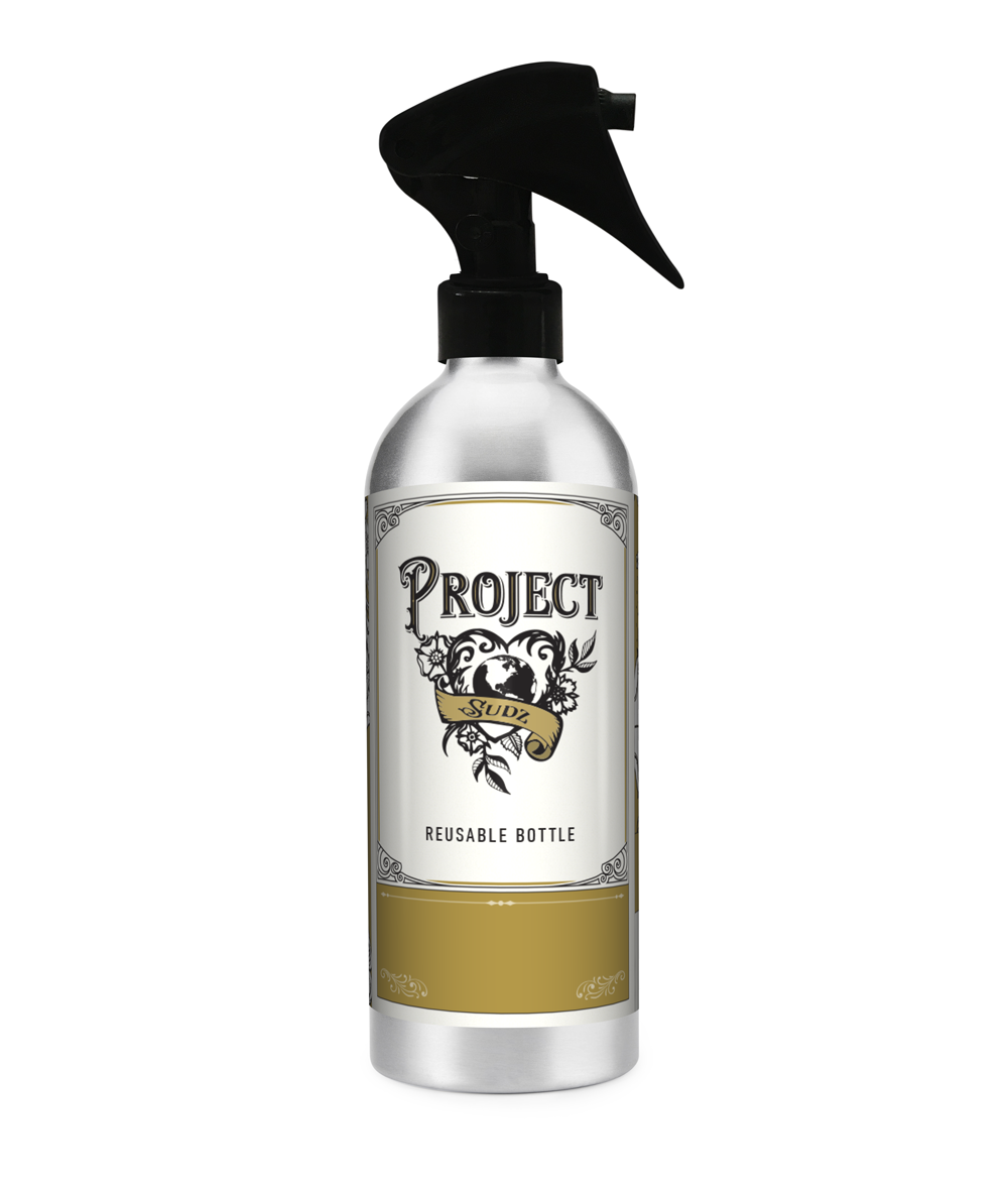 ♻️🐾Project Sudz Reusable Spray Bottle – Glass