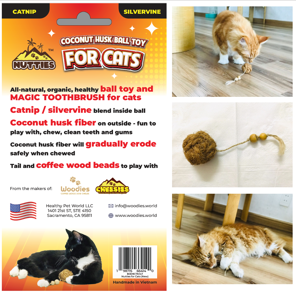 Nutties for CATS - natural ball