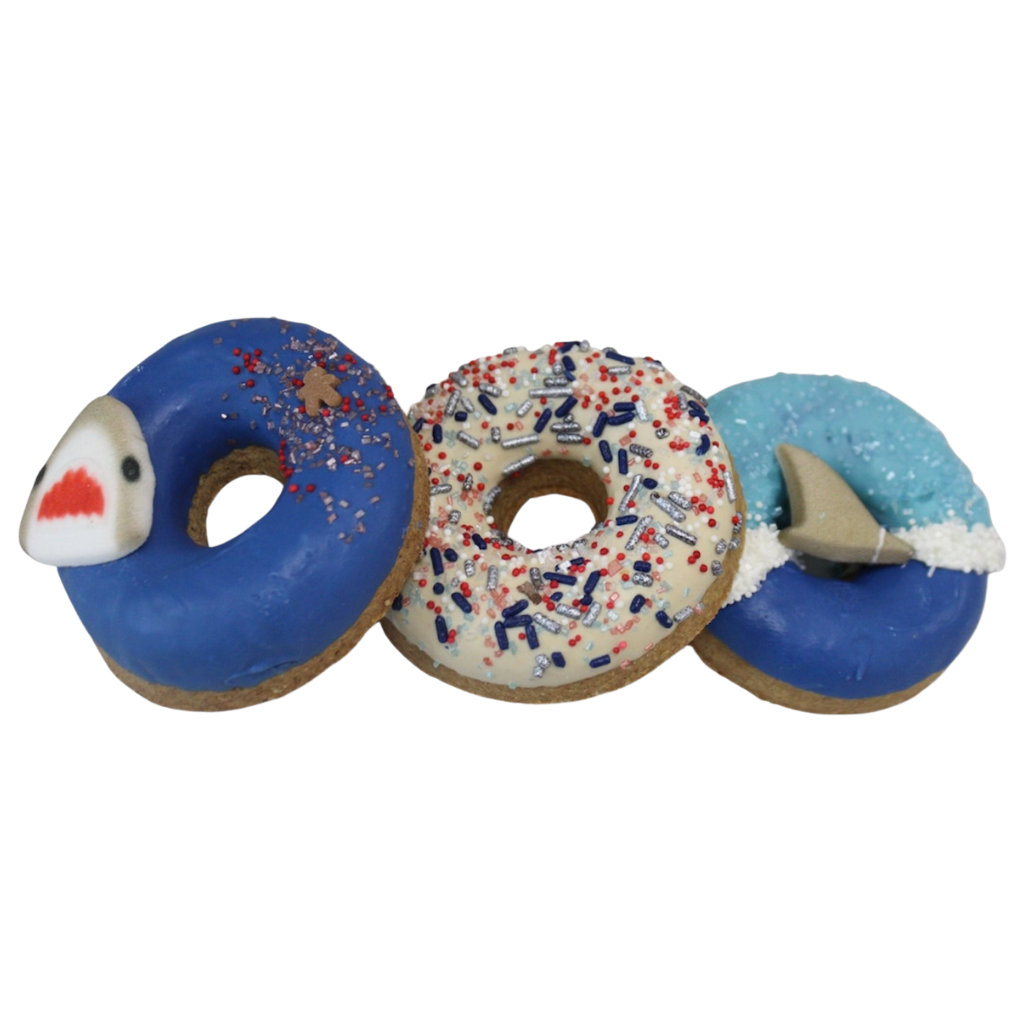 🦈 Shark Week Doggie Donuts (3-Pack) | Gourmet Limited Edition Treats for Dogs 🍩🐾