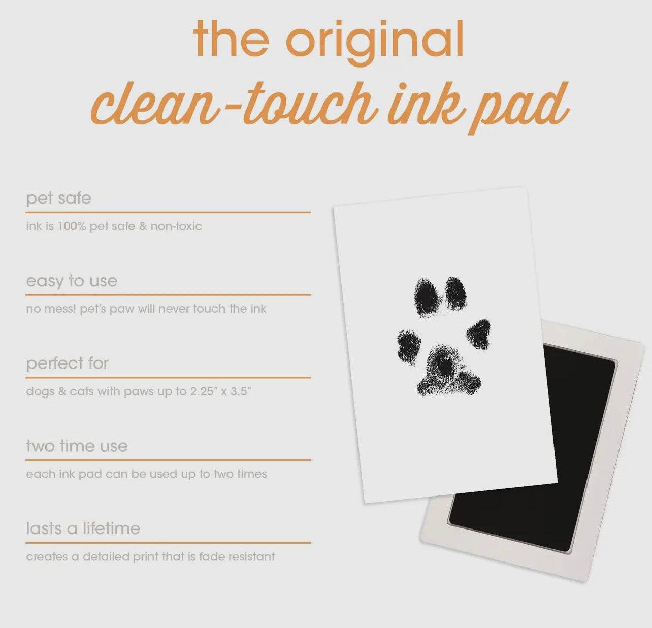 Pet Pawprint Clean-Touch Ink Pad