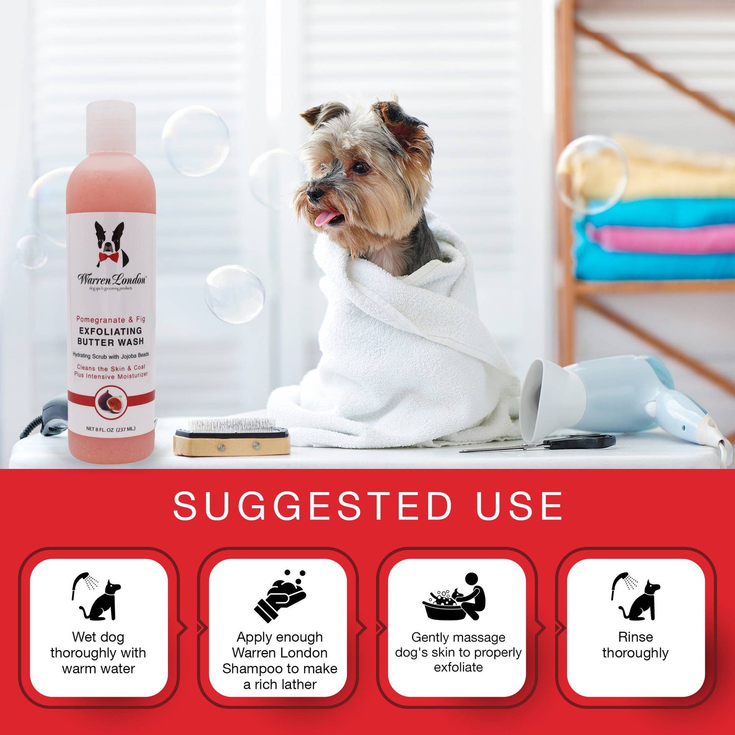 Exfoliating Butter Wash Dog Shampoo - 2 Scents - 2 Sizes
