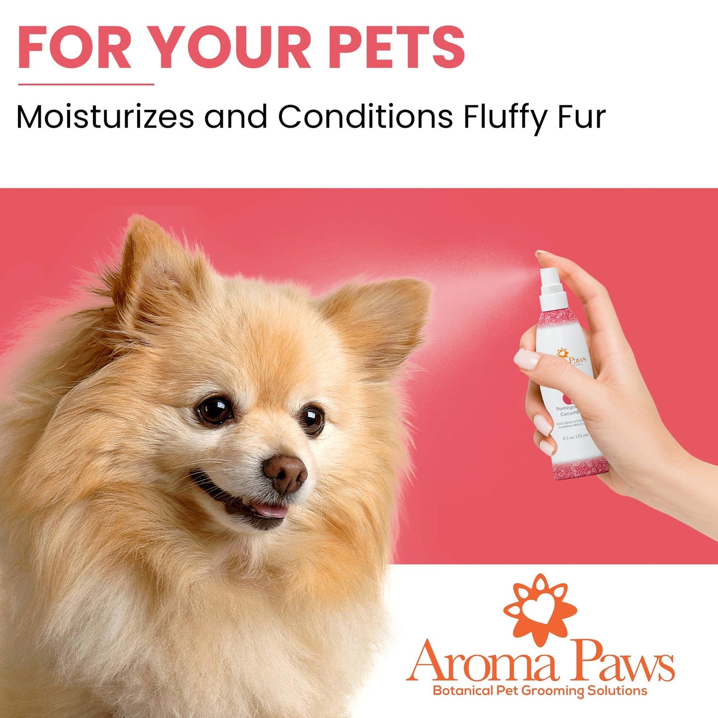 Dog Coat Spray Pomegranate Cucumber