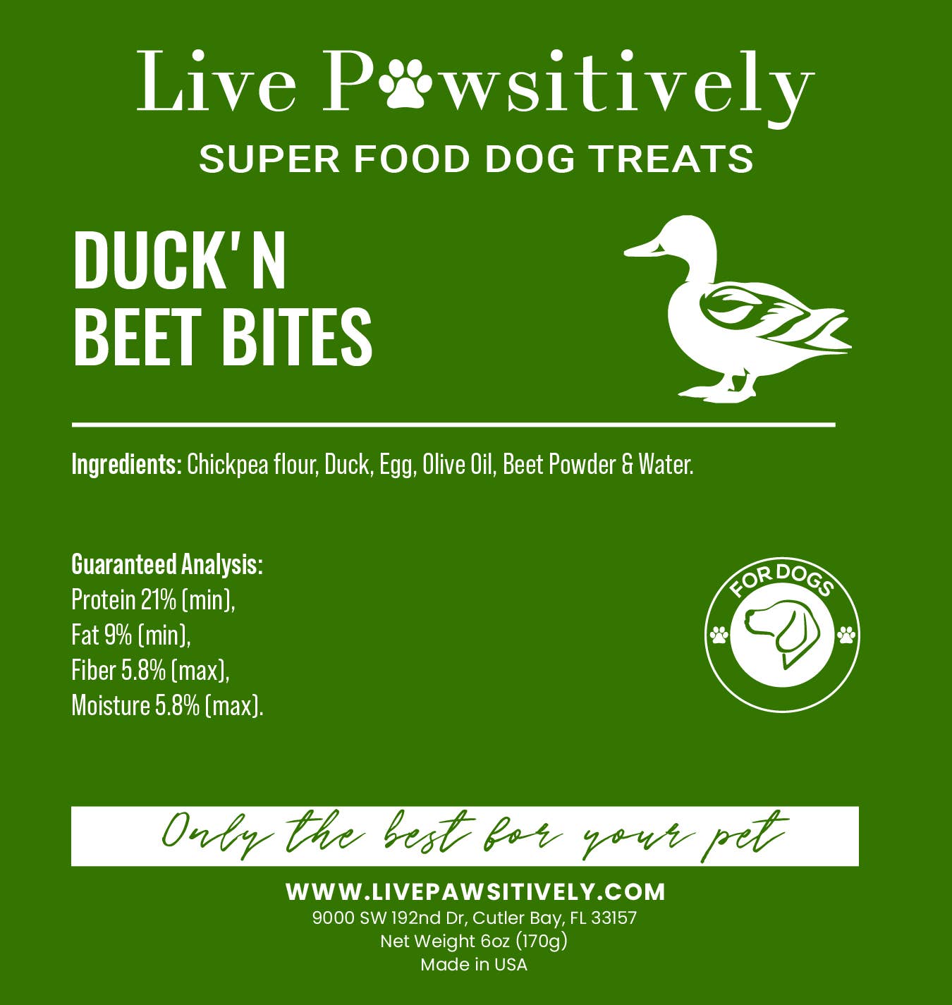 Duck N' Beet Bites (Superfoods for Dogs)
