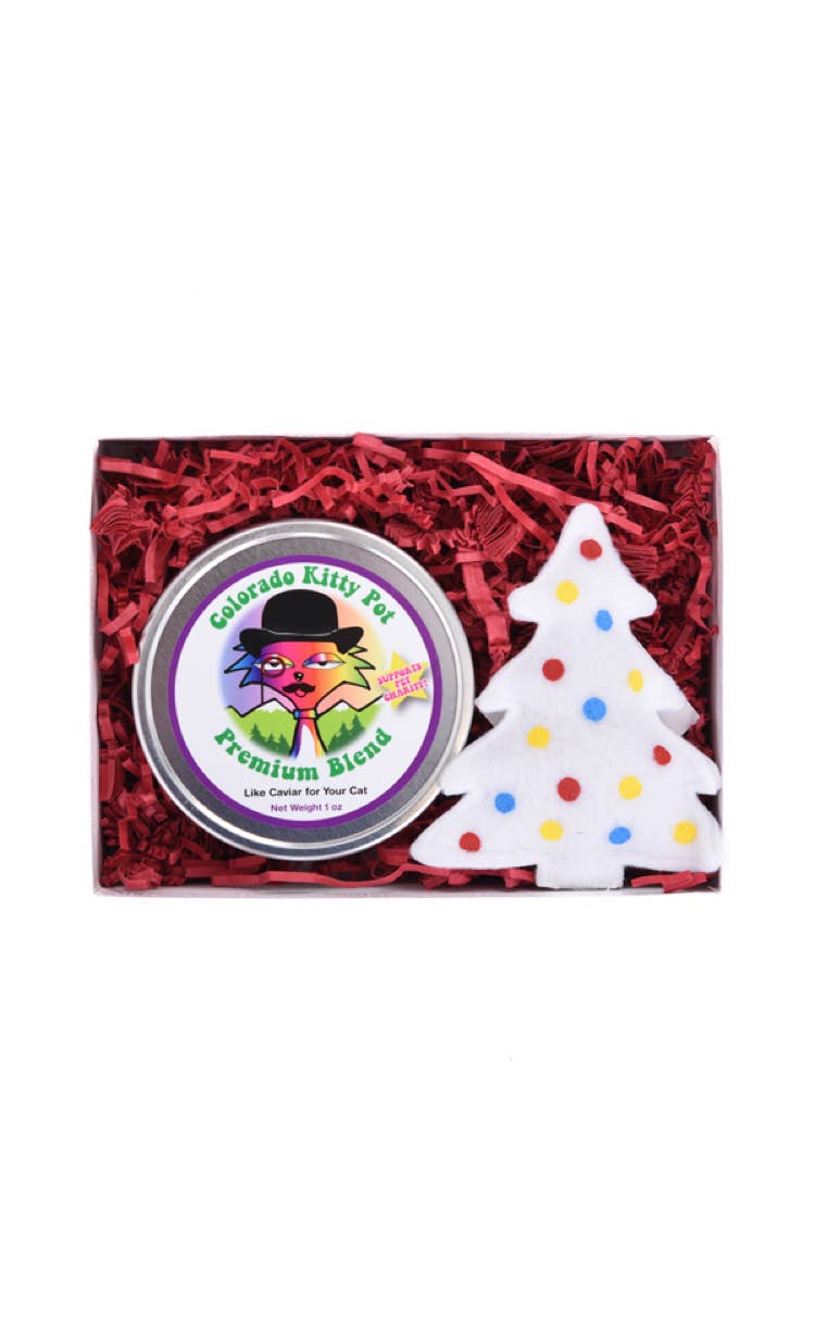 Kitty Pot Munchies Toys - Holiday Gift Pack (Tin and Toy)