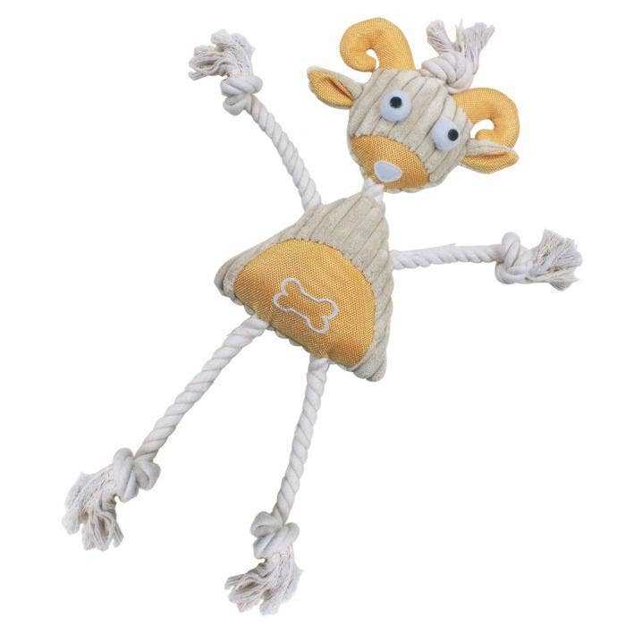 🌿🐾 PET LIFE Eco-Friendly Jute & Rope Mannequin Doll Dog Toy – Tough on Chewing, Gentle on the Planet Toy