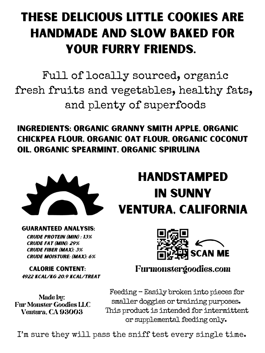 ππΏ Superfood Green Apple Dog Cookies β Fresh Breath & Wellness Treats for Dogs πΆπ