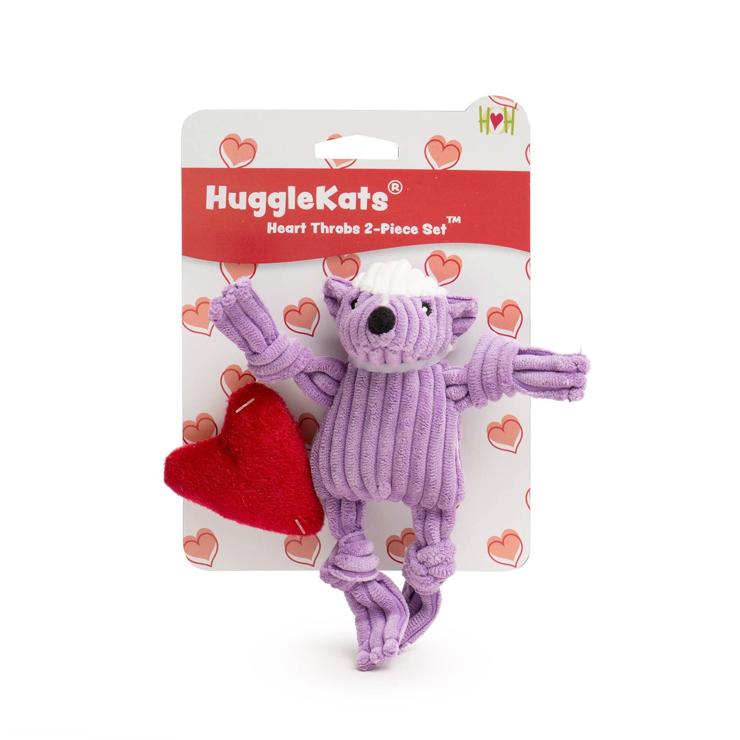 HuggleKats® Heart Throbs with Catnip Plush Cat Toys