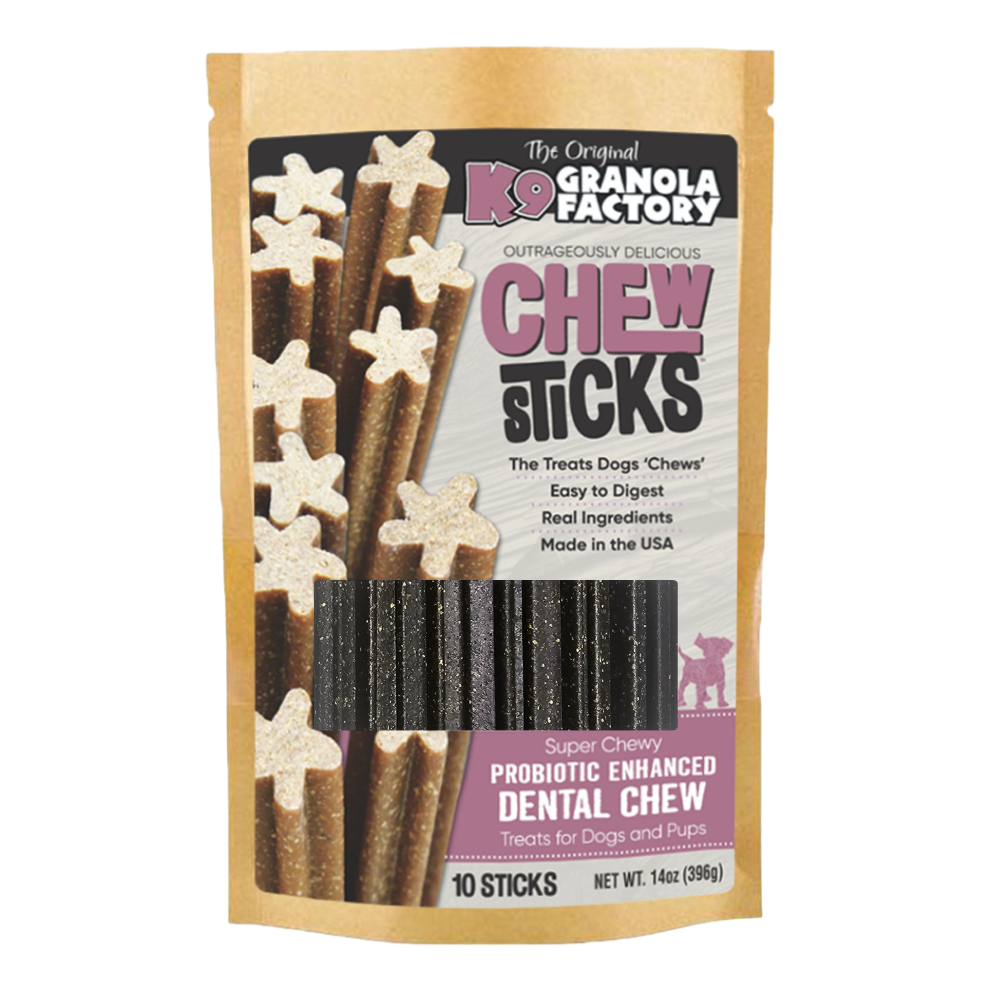 🥜🍫 Peanut Butter Cup Dental Chew Sticks for Dogs