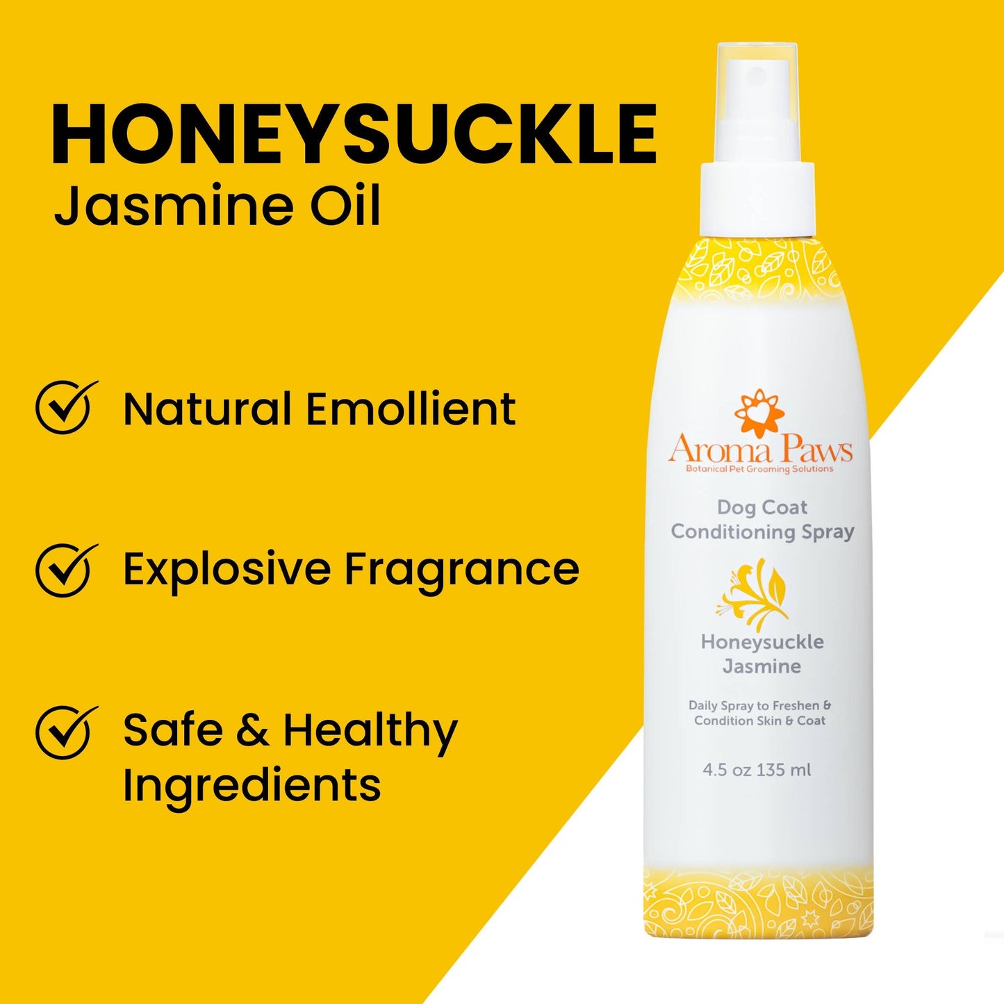 Dog Coat Spray Honeysuckle Jasmine 4.5 oz