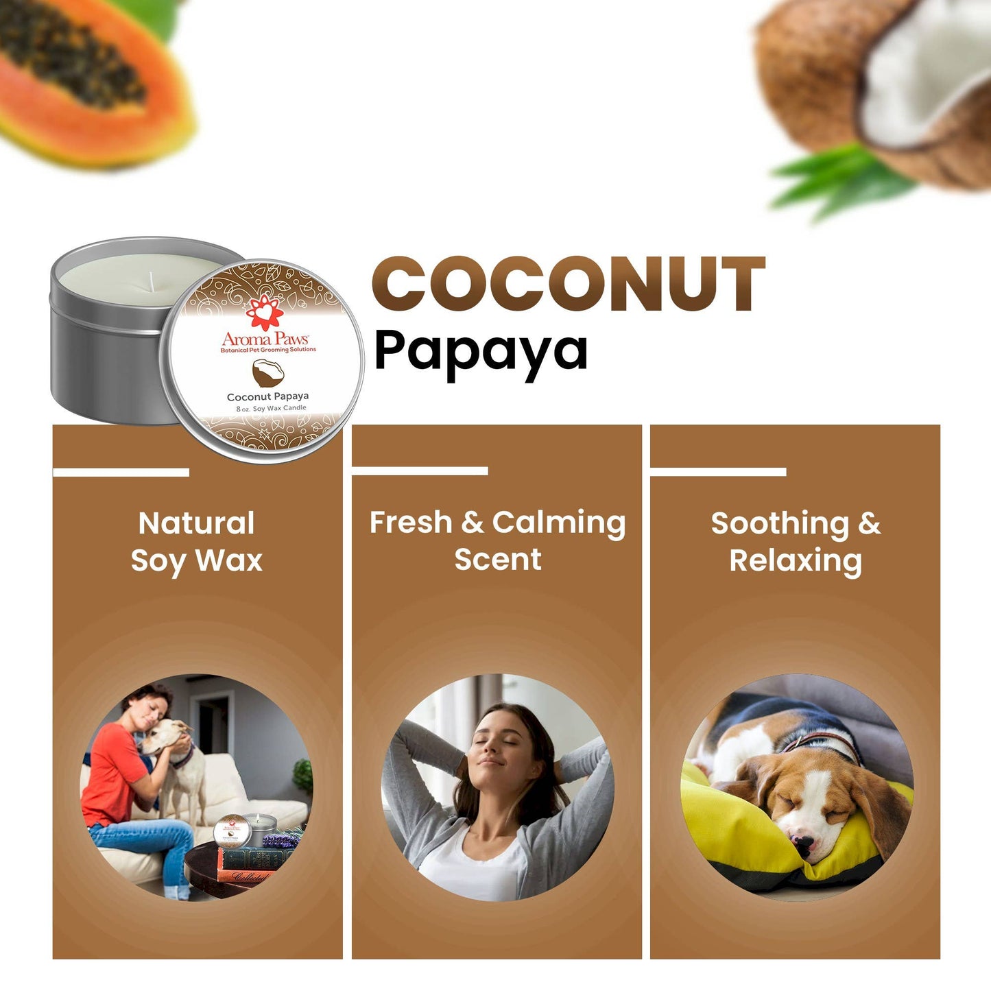 🌴💛 COCONUT PAPAYA 8oz Tin