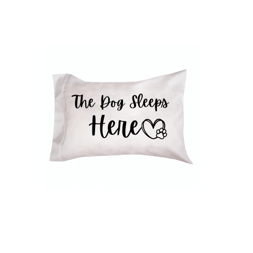 The Dog Sleeps Here Pillowcase Set
