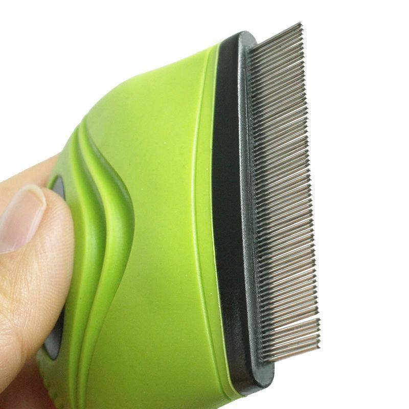 🪮🐾 Pet Life® ‘Grazer’ Handheld Travel Flea & Tick Comb 🛡️✨