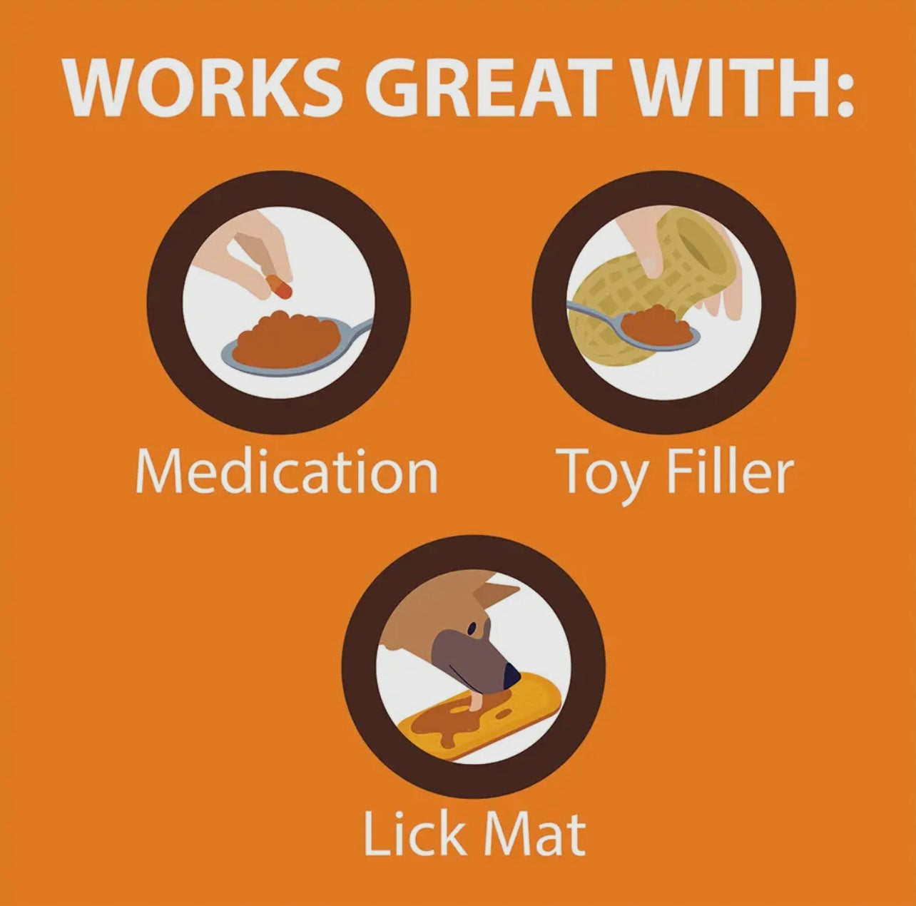 8oz Senior Dog Peanut Butter
Squeeze Pack