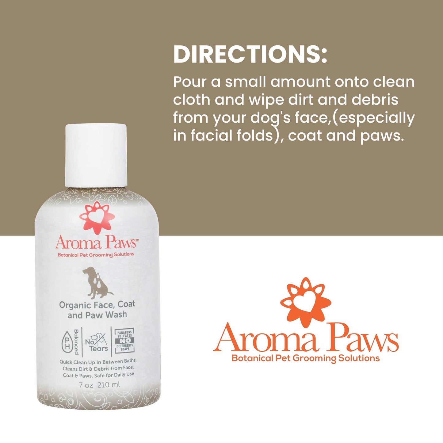 Organic Face, Coat & Paw Wash