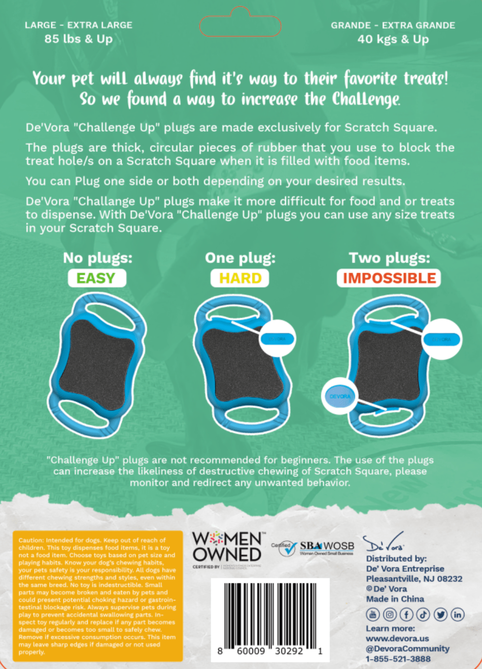 De' Vora "Challenge Up" Plugs