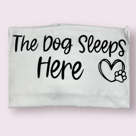 The Dog Sleeps Here Pillowcase Set