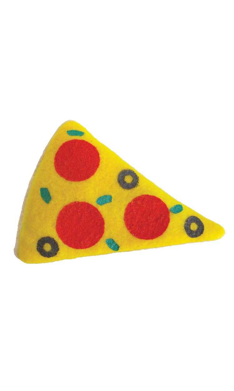 🍕🐱 Catnip Purrsian Pizza Slice Toy (Refillable) – Fun, Fresh & For a Cause