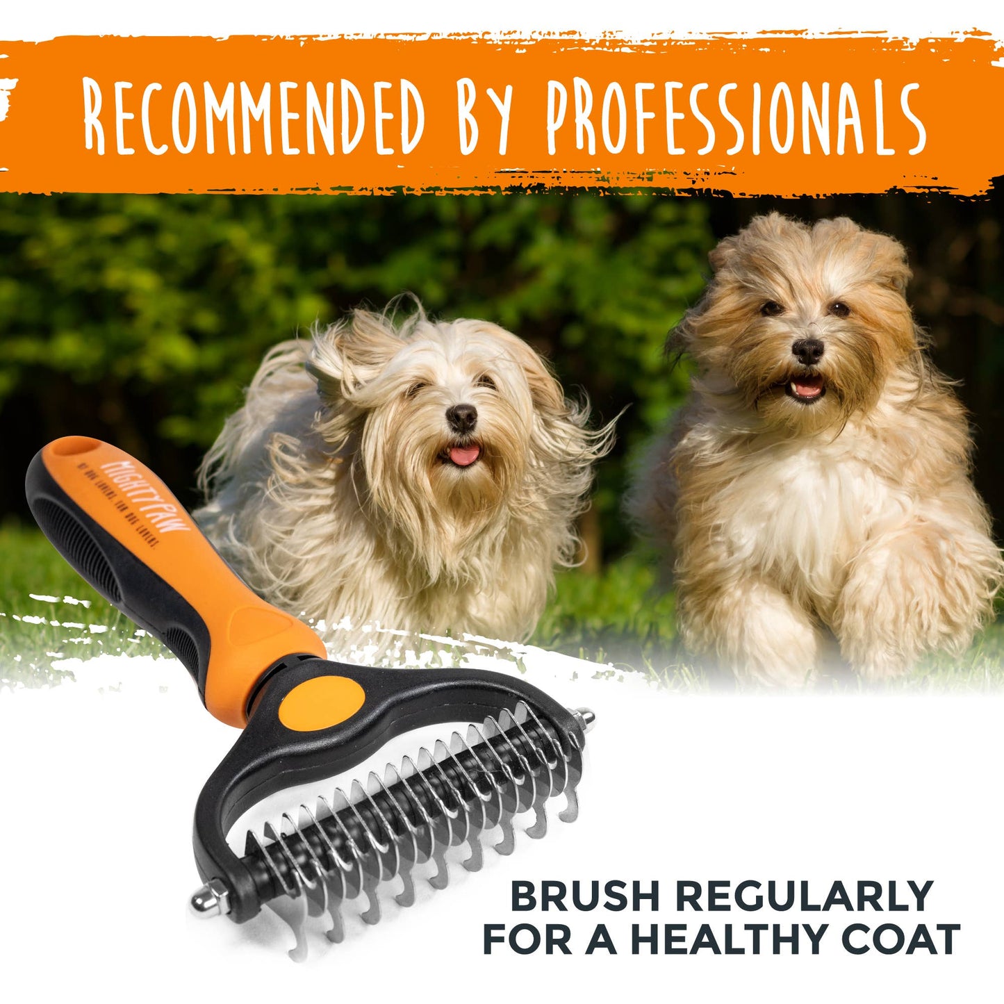 🐕 Dog Grooming Rake – 2-in-1 Deshedding & Dematting Tool for a Healthy Coat ✨🐾