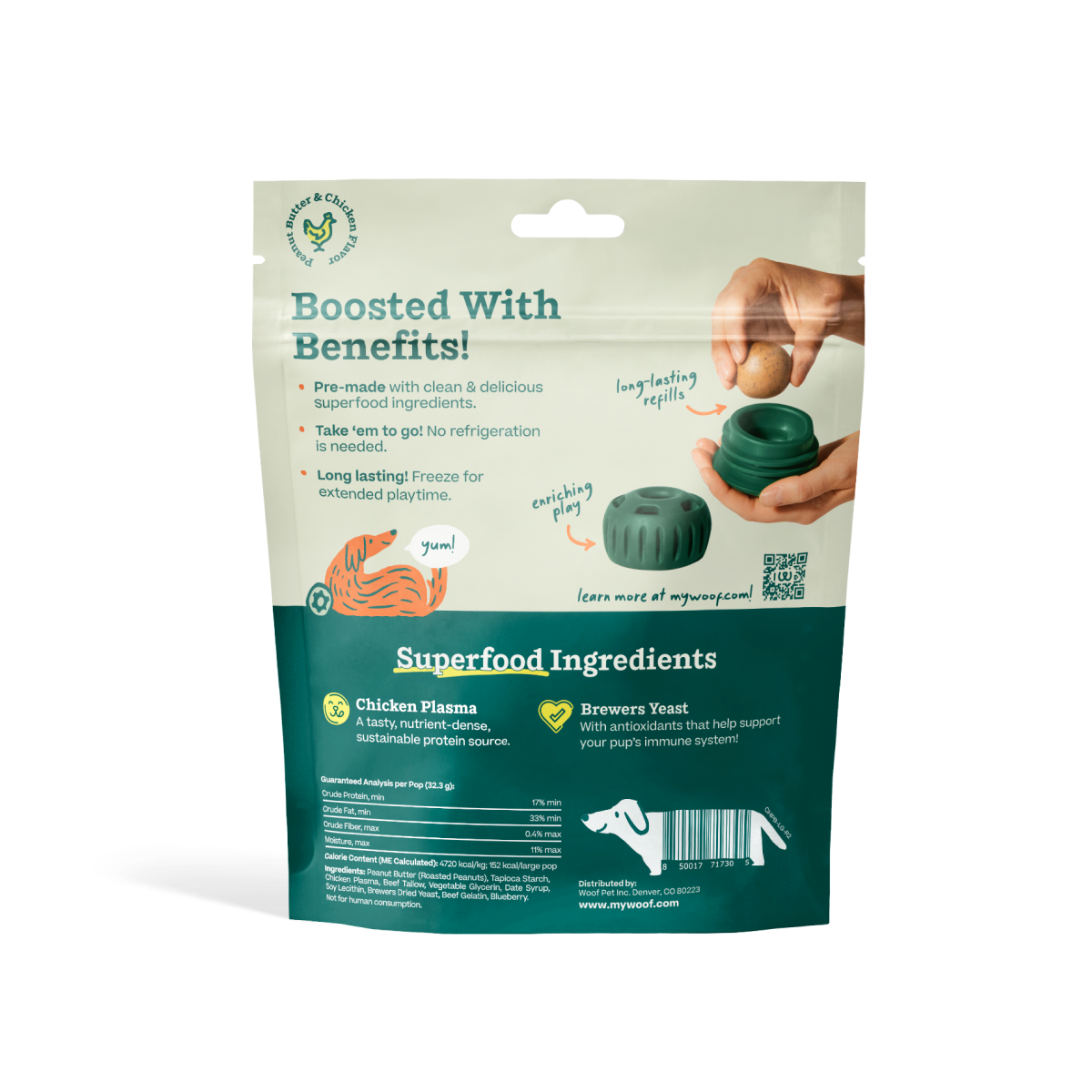 🧊🐾 Pupsicle® Pops – Long-Lasting Natural Dog Treat Refills