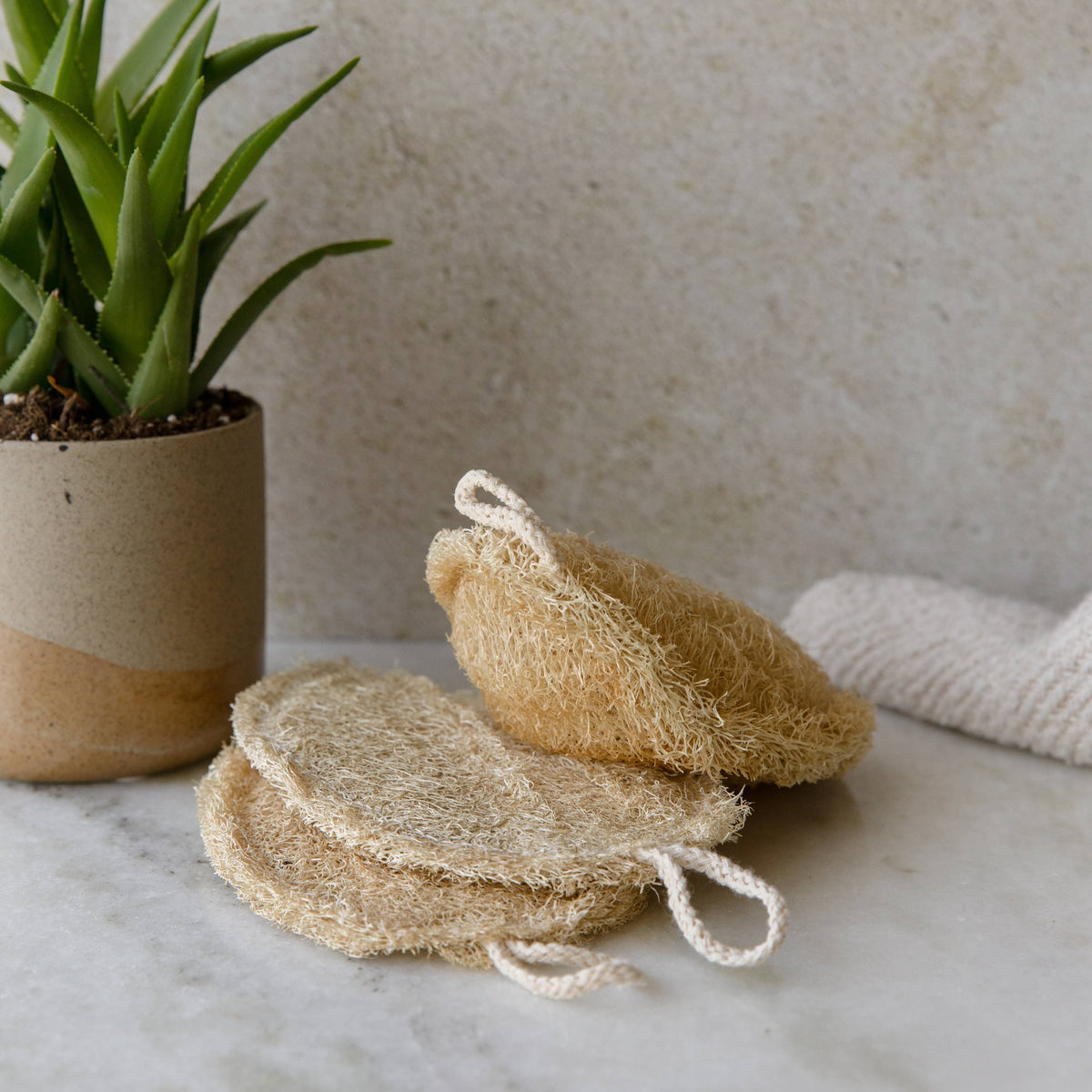 Double Layer Large Natural Loofah Sponge