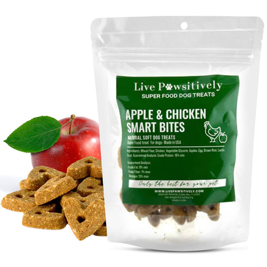 Apple & Chicken Smart Bites, Superfood Dog Treats