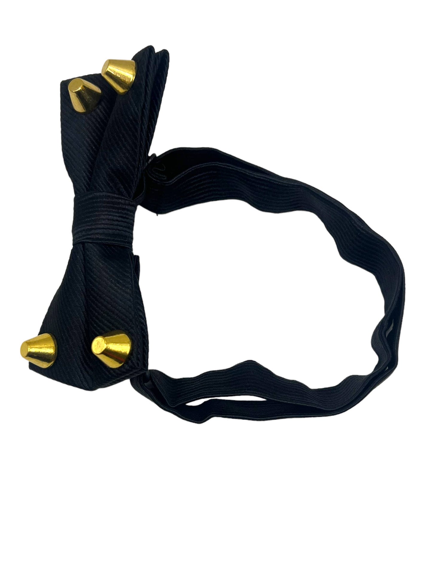 Dapper Satin Stud & Rhinestone Bowtie