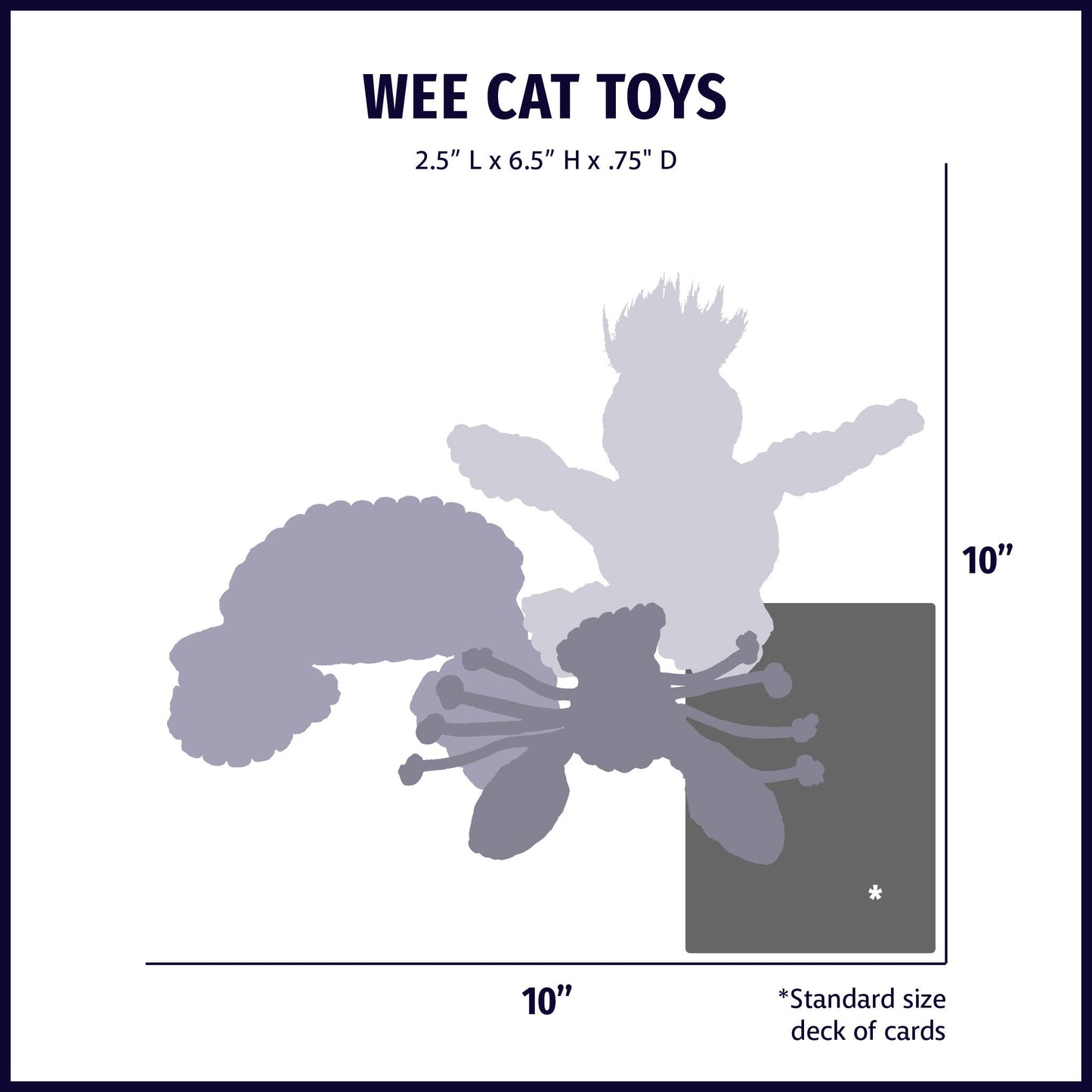 HuggleKats® Heart Throbs with Catnip Plush Cat Toys