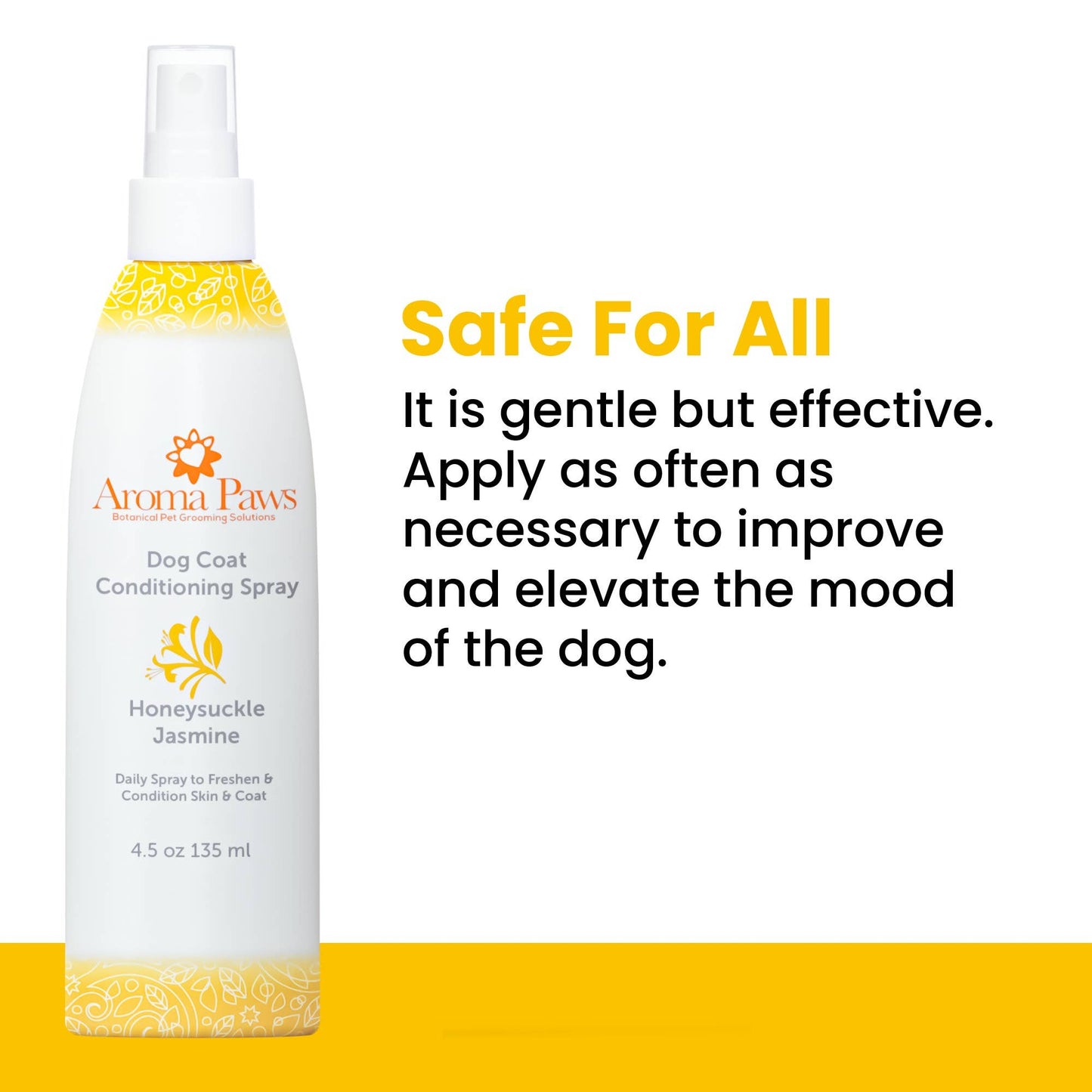Dog Coat Spray Honeysuckle Jasmine 4.5 oz