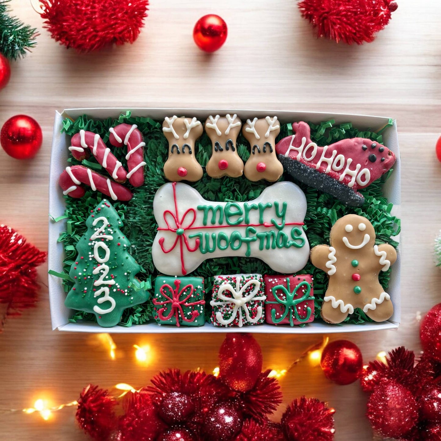 Ho Ho Ho Holiday dog treats GIFT BOX
