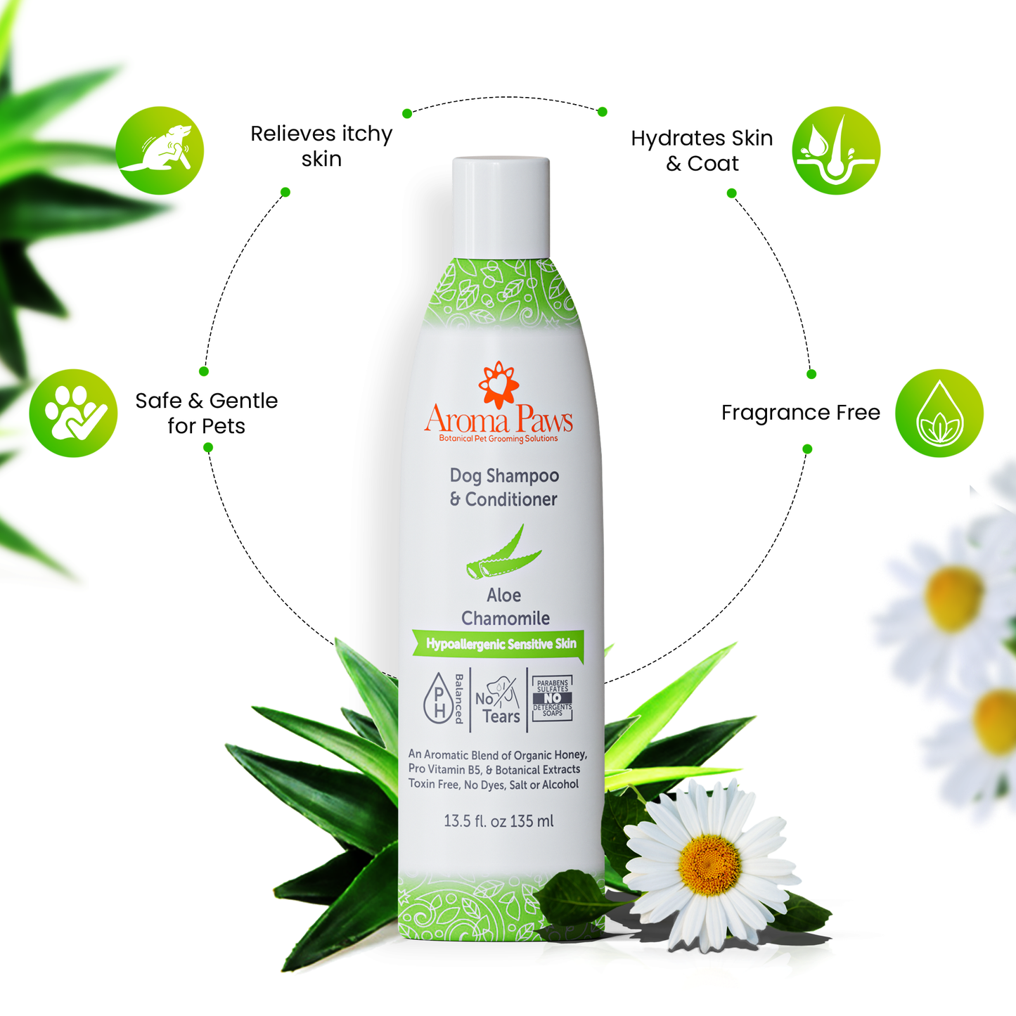 13.5 Oz. Shampoo Hypoallergenic Aloe Vera