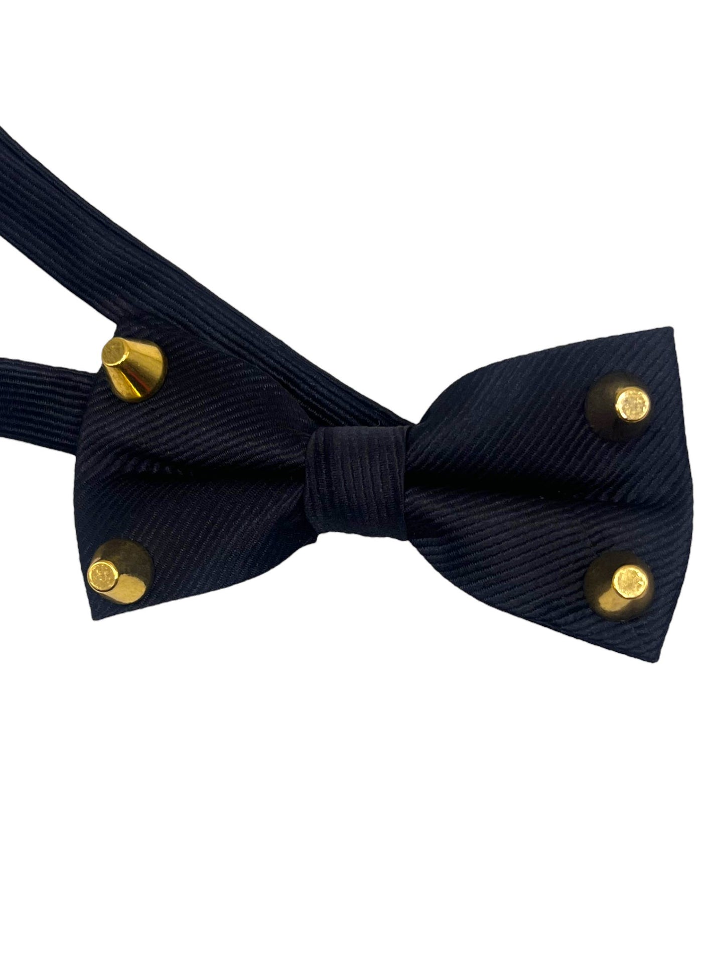 Dapper Satin Stud & Rhinestone Bowtie