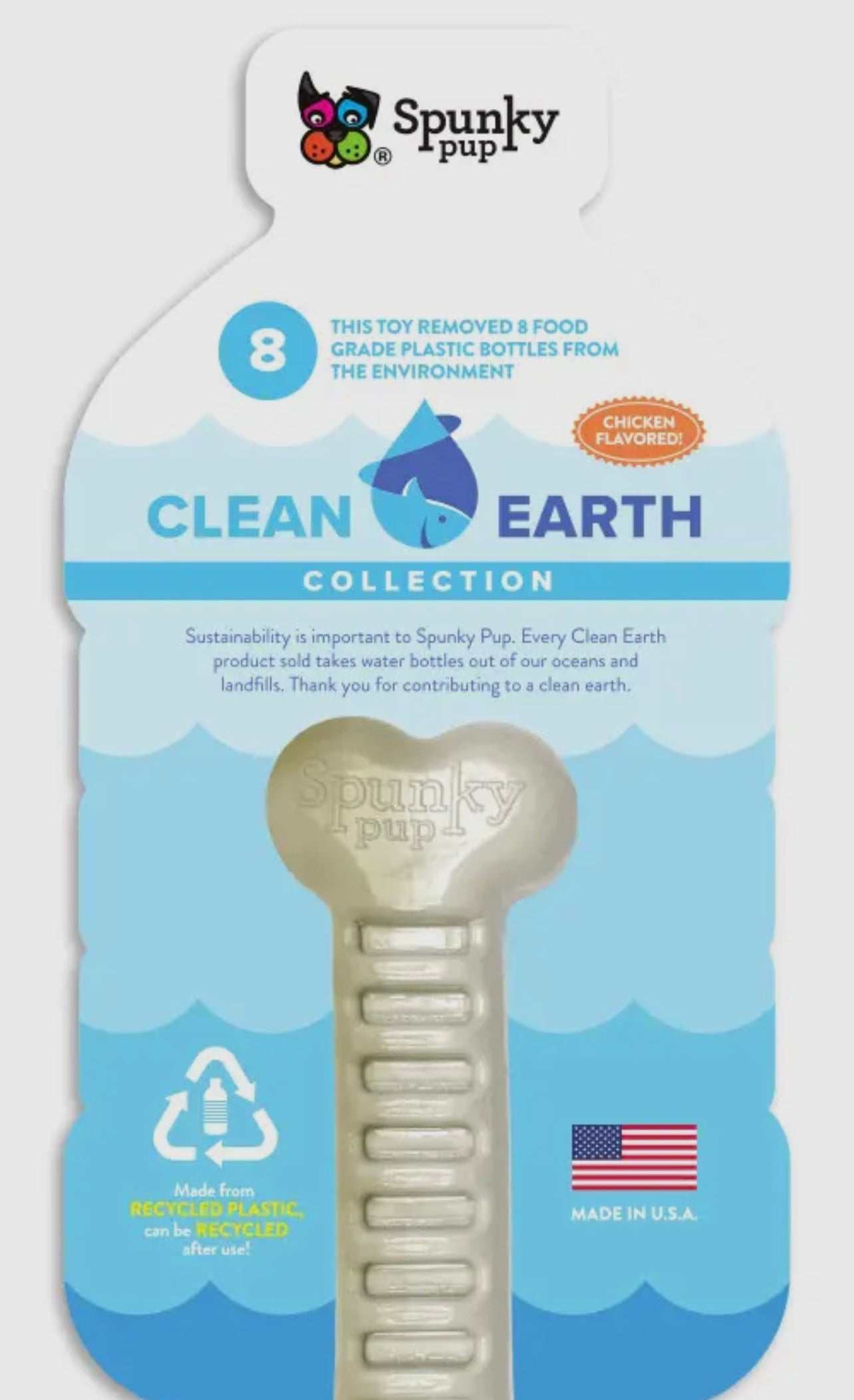 🌍 Clean Earth Hard Chew Dog Toy