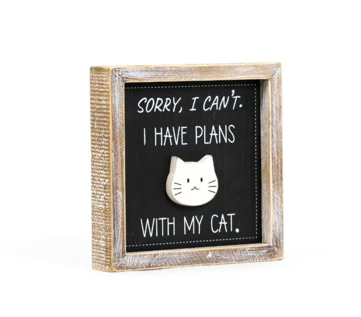 (SORRY) PETS Reversible Wood Sign