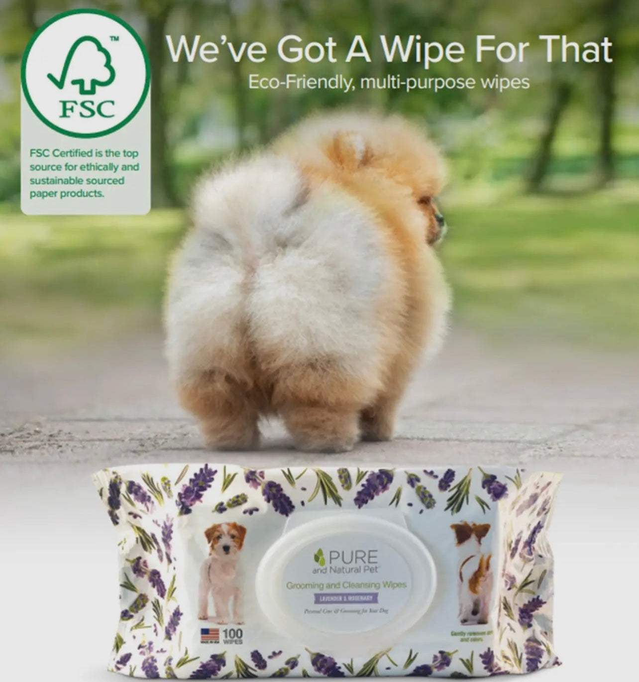 Grooming & Cleansing Wipes For Dogs