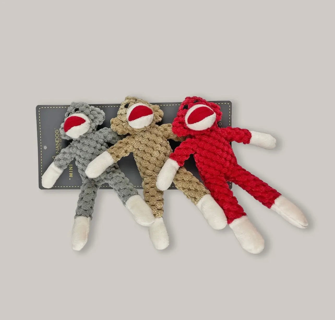 Mini Trio Monkey Toy – Pawsitively Green - Main Image