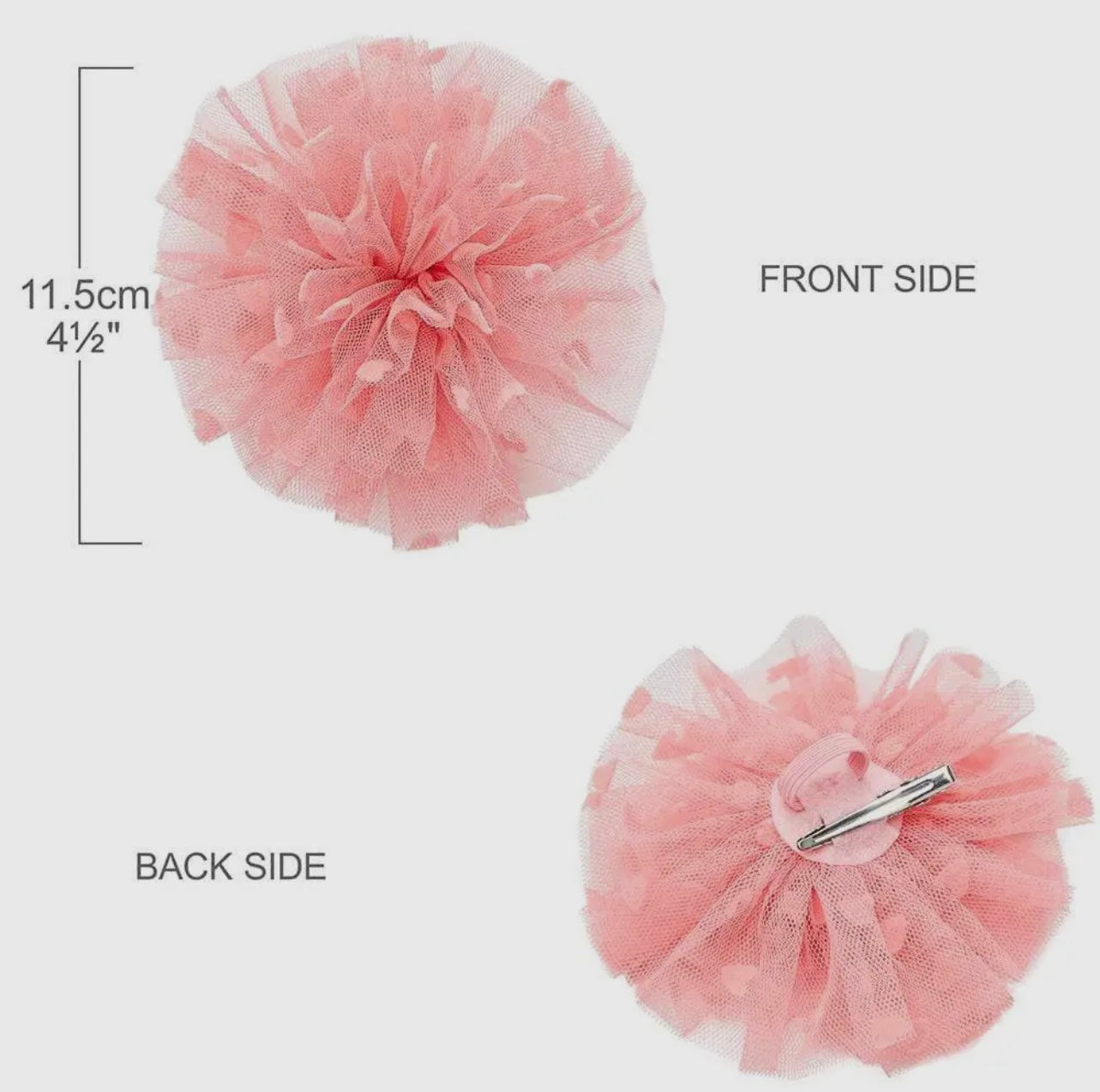 Flower + Heart Pendant Collar Accessory Set
