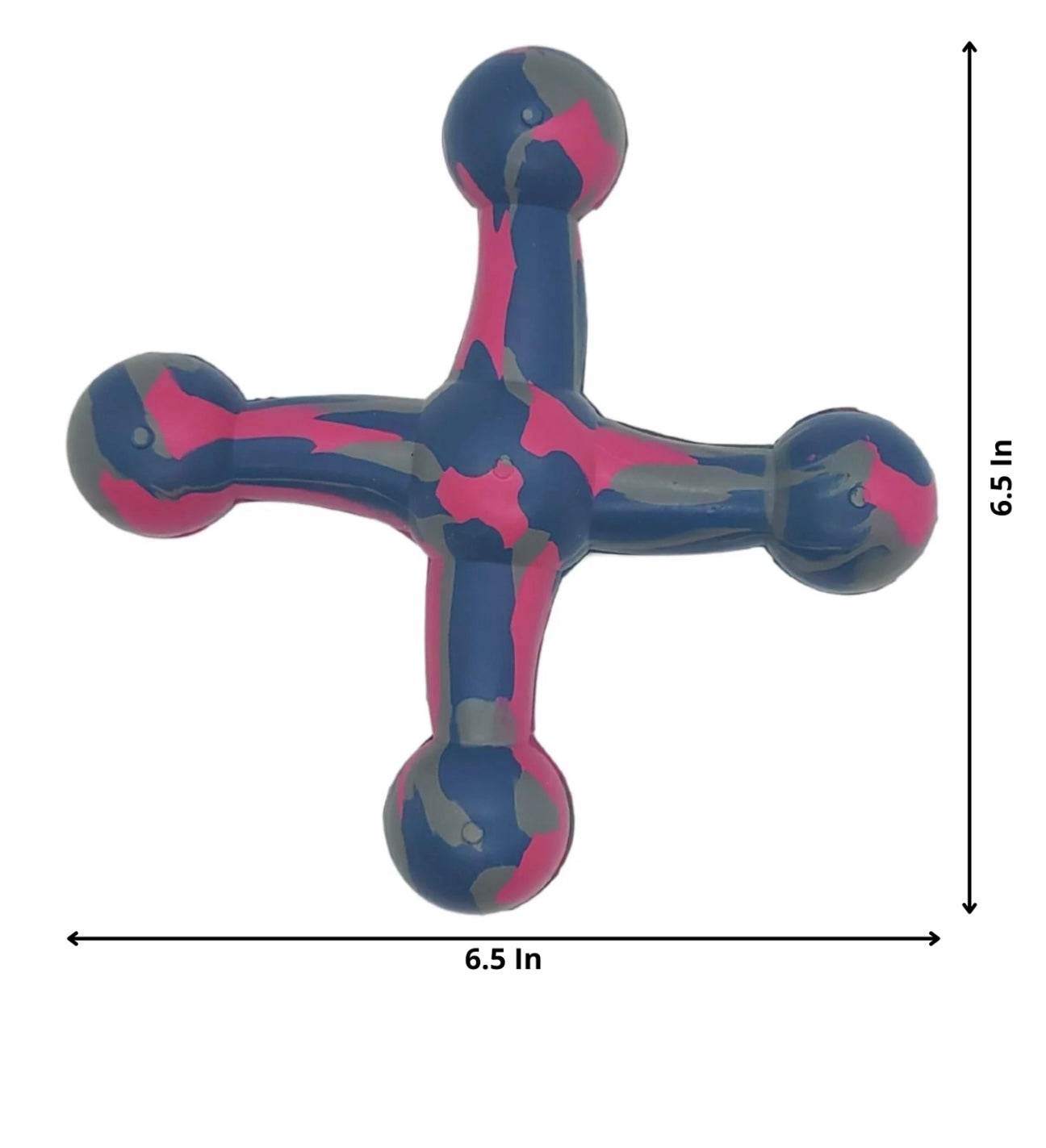 Sustainable Natural Rubber Jack Dog Toy