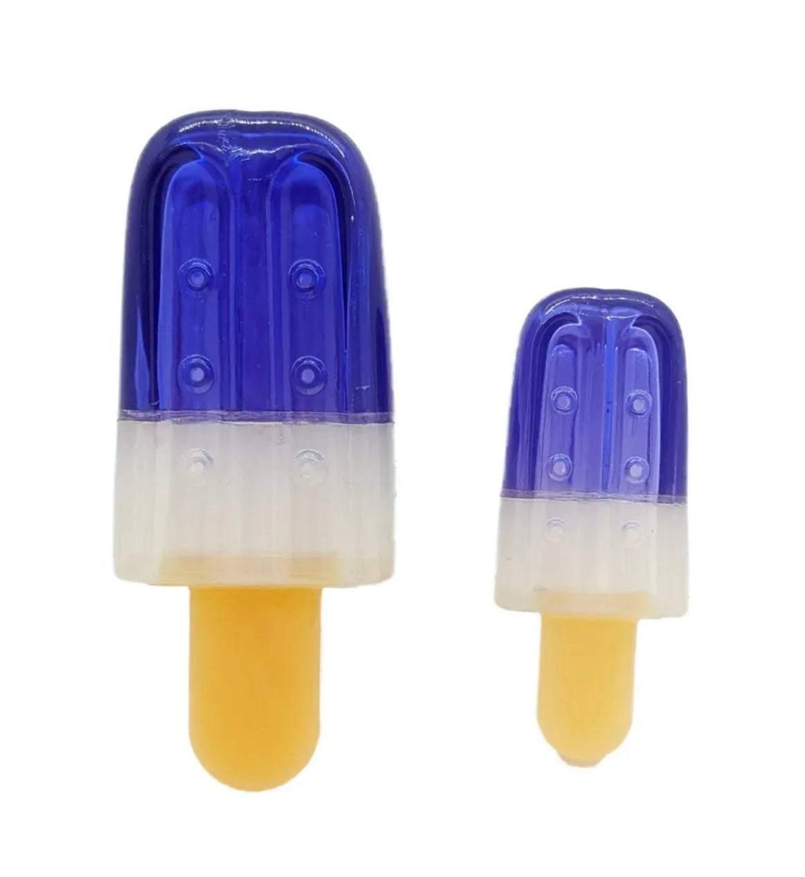 Recyclable Freezable Blue Popsicle Dog Chew Toy