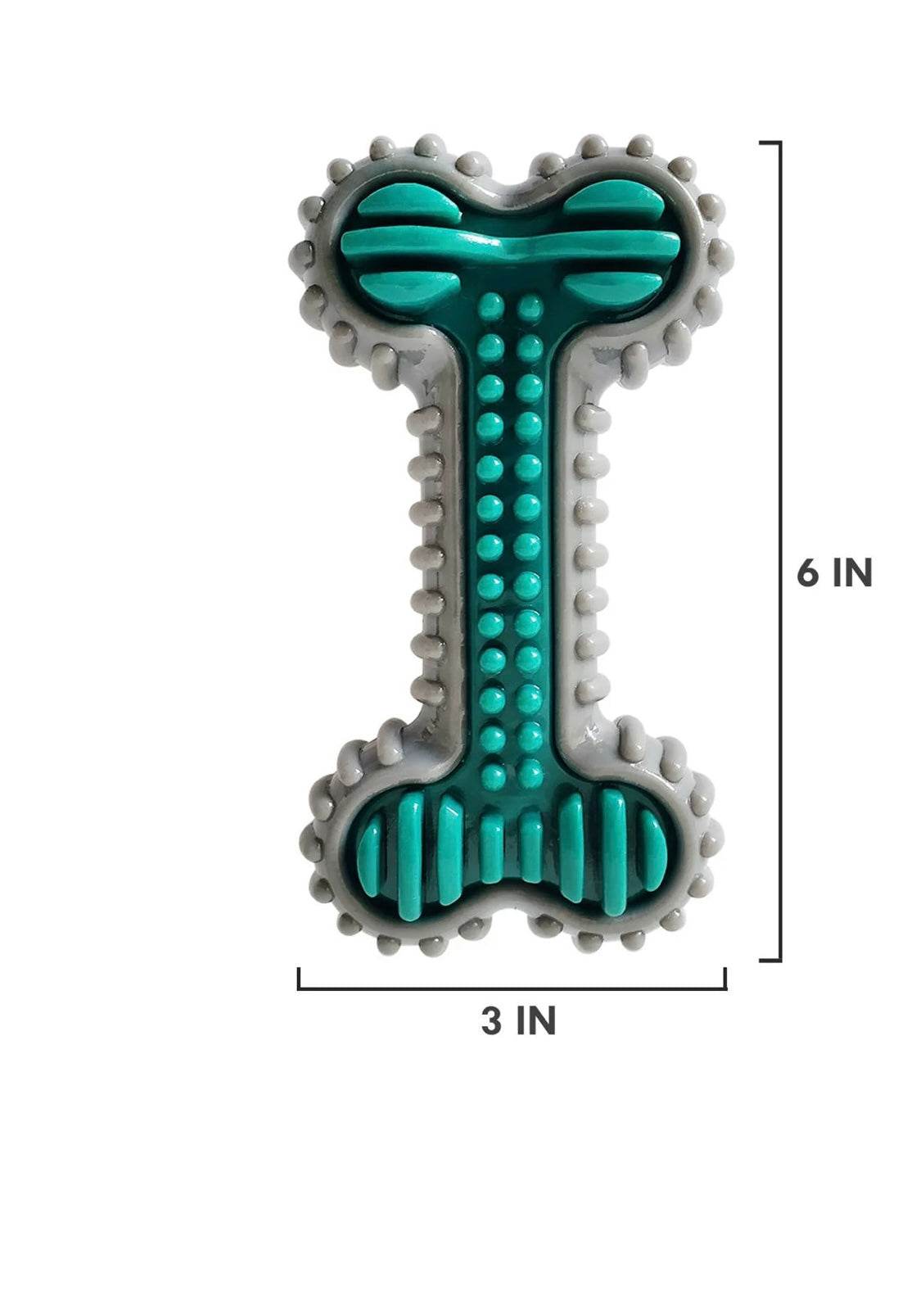 TPR Nylon Dental Dog Bone Toy - Light & Medium Chewers