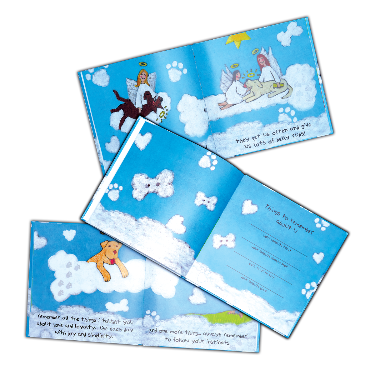 πPaw Prints In Heaven Sympathy Book