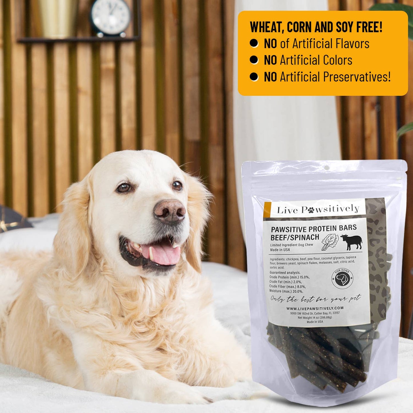 Beef and Spinach Protein Bars for Dogs