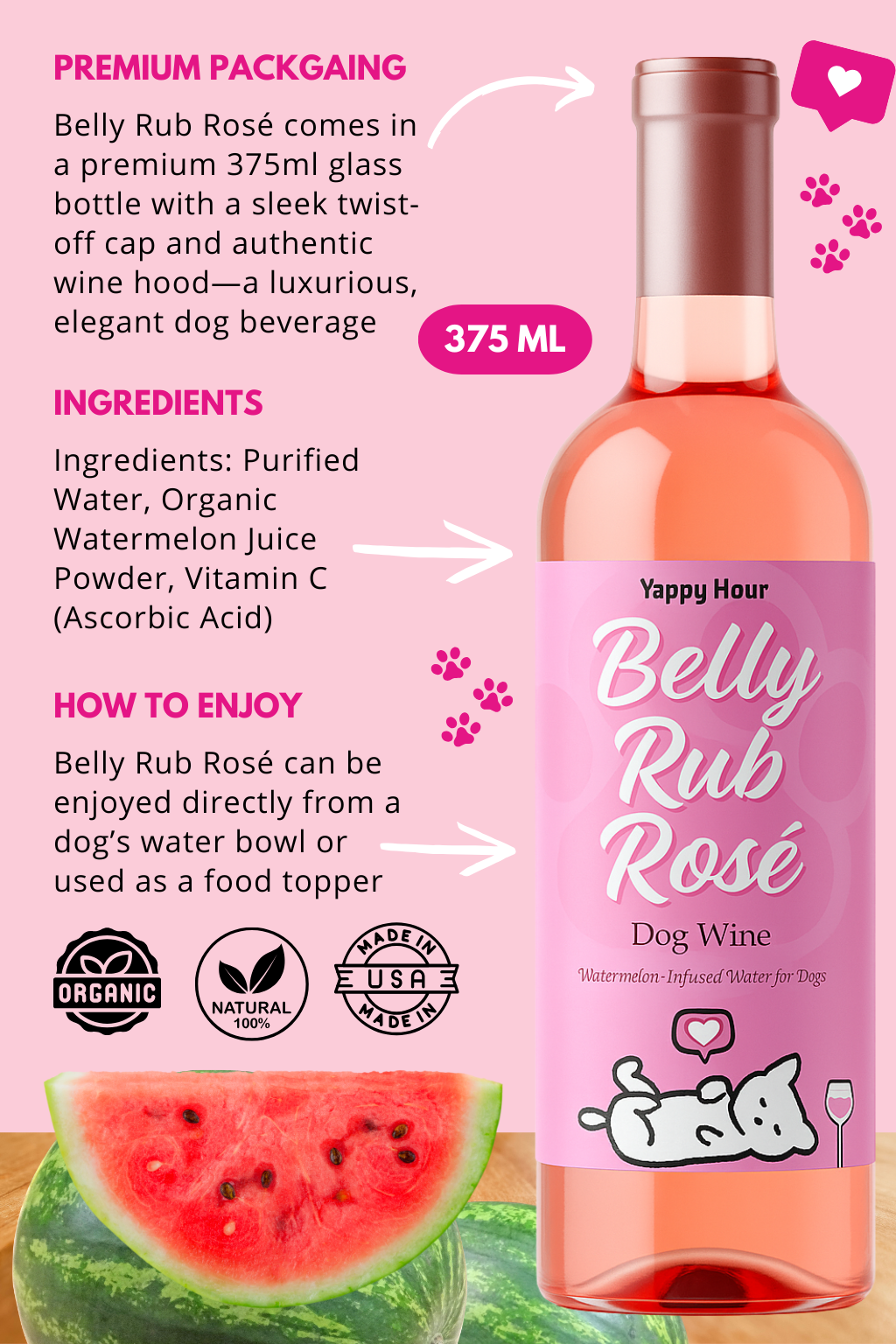 🍷🐾Dog Wine Bundle | Rose, Sauv, Pawsecco or Champaws