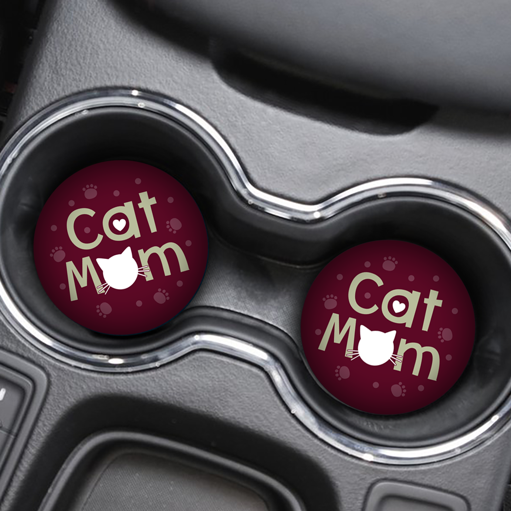 Car Coaster - Cat Mom