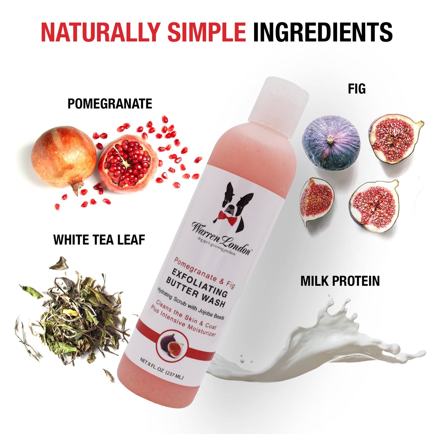 Exfoliating Butter Wash Dog Shampoo - 2 Scents - 2 Sizes