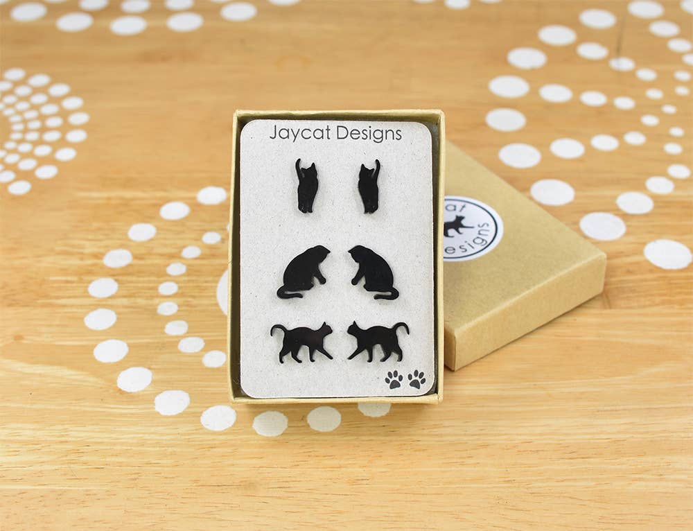 Cat Earrings Gift Set