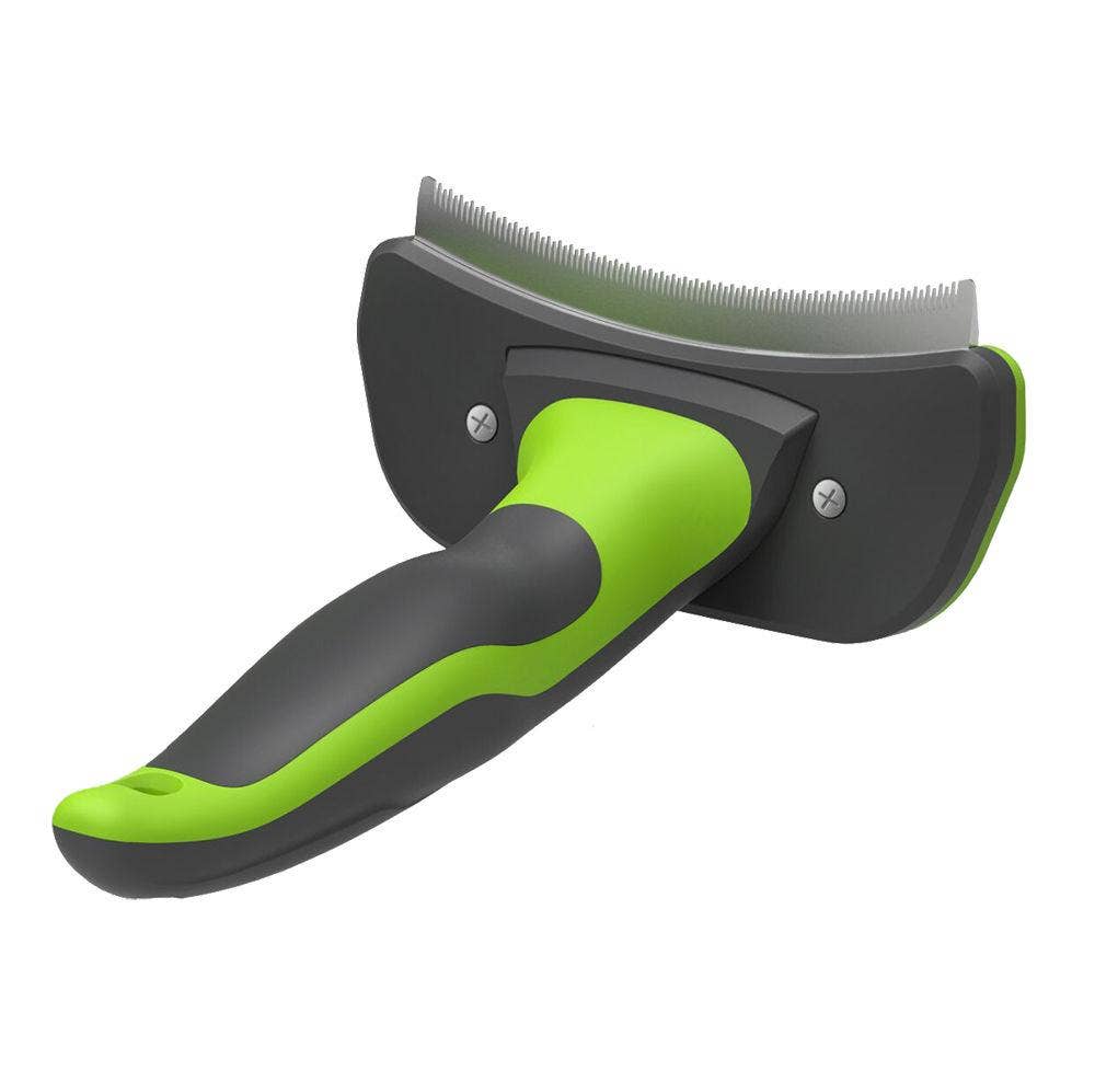 🐶🐱Pet Life ® 'Fur-Guard' Easy Self-Cleaning Grooming Pet Comb